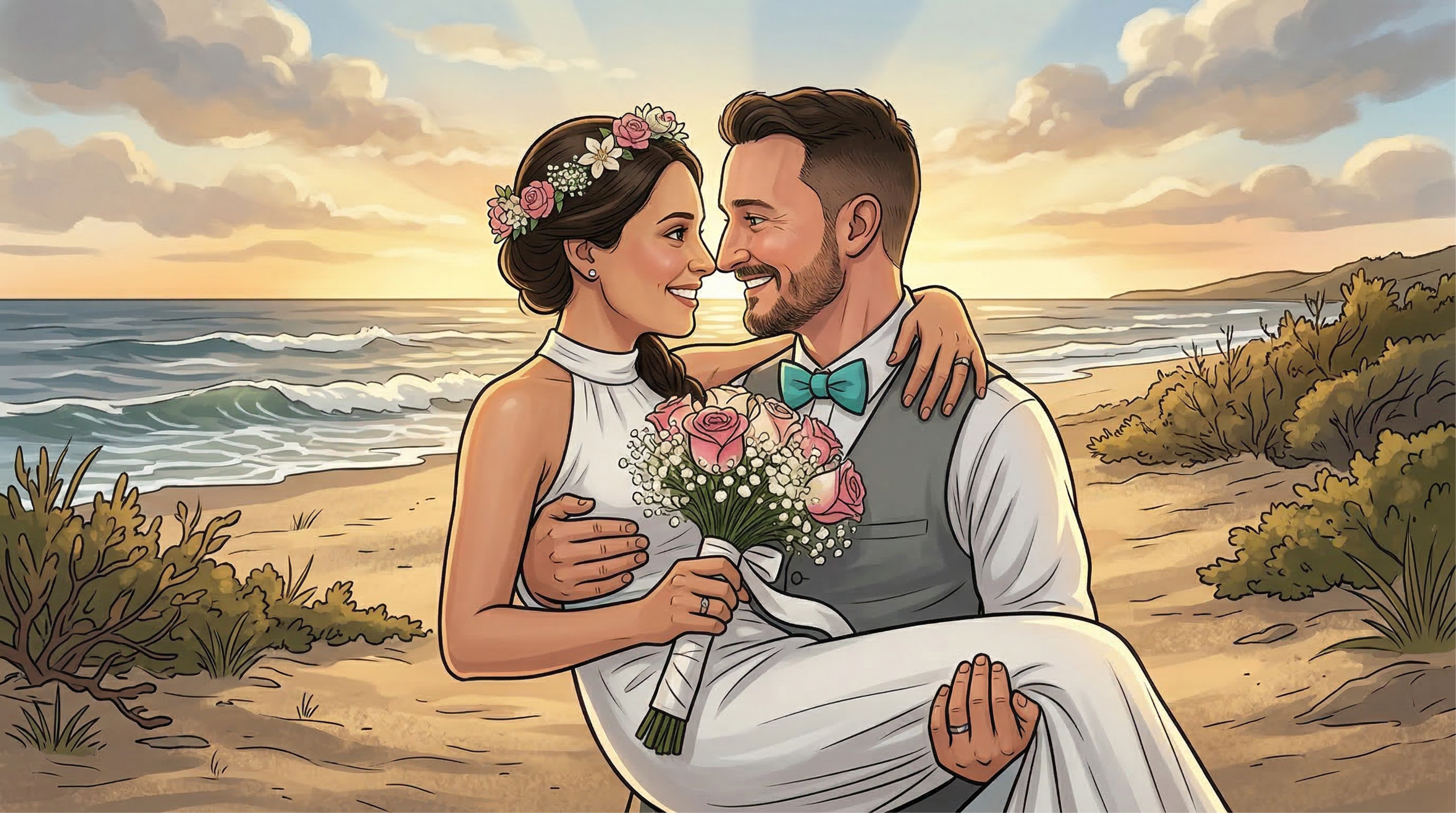 Josh and Laura illustrated